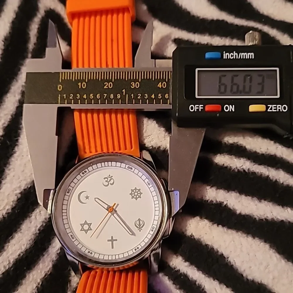 Oneness University Watch Not Casio Like New in Box Silvertibe Case‎ Orange Band
